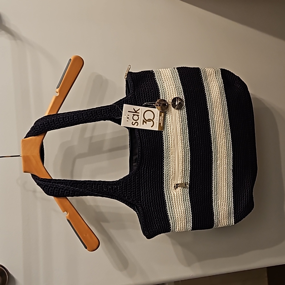 The Sak Valley Large Striped Tote Purse